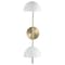 Nuvo Trilby 2-Light Wall Sconce - Matte White with Burnished Brass 60/7394 - alternate 6
